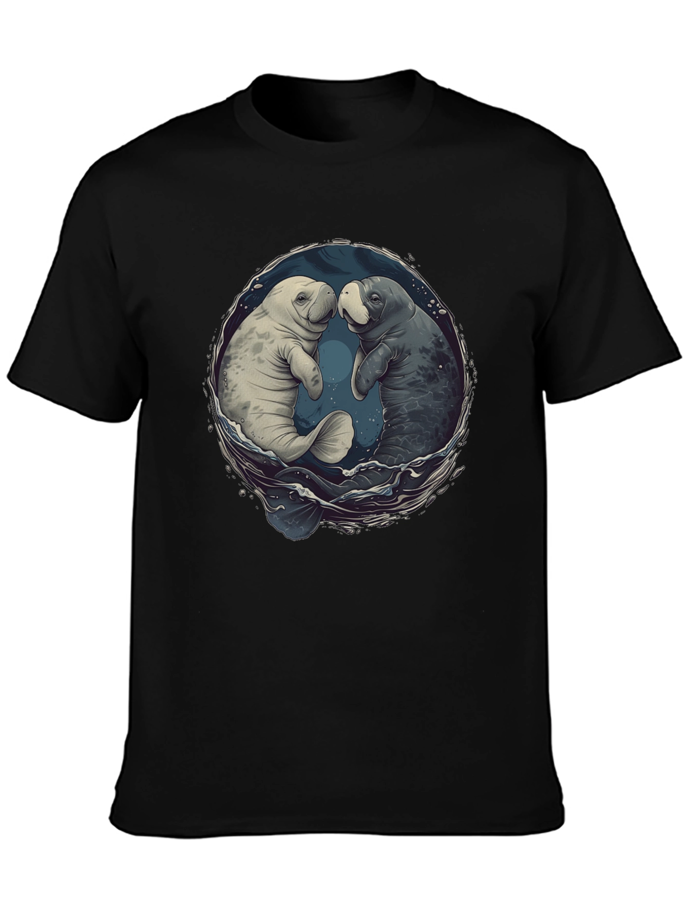 Manatee Love T-Shirt - Black