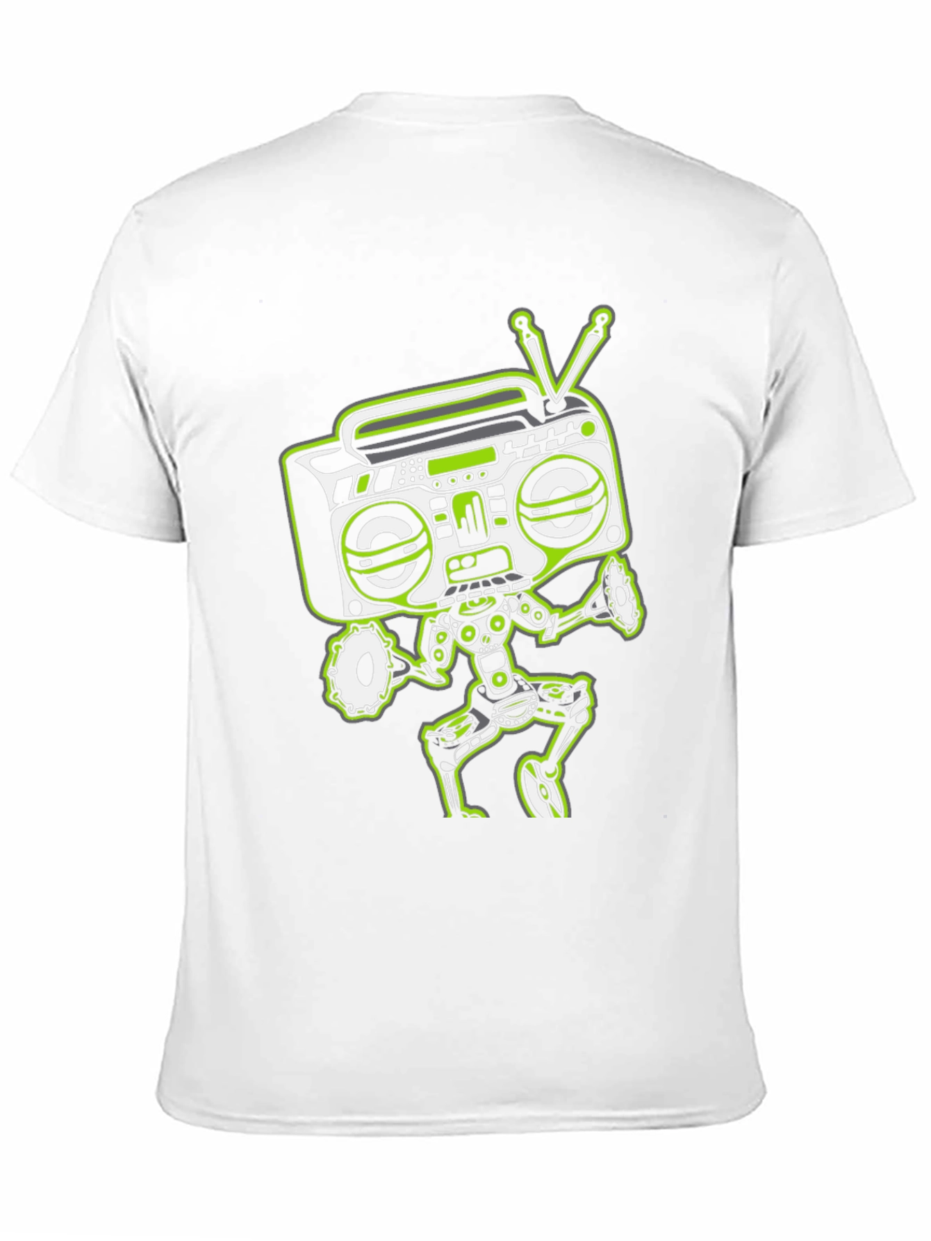 Retro Radio Robot Graphic T-Shirt