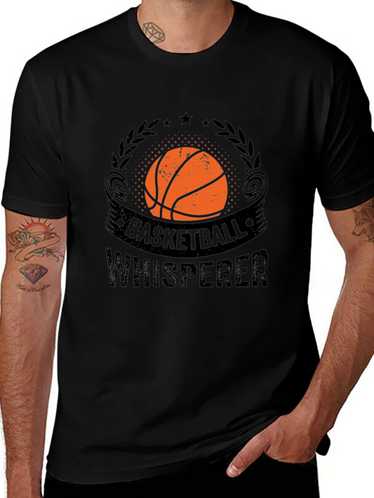 Basketball Whisperer Graphic T-Shirt - Black