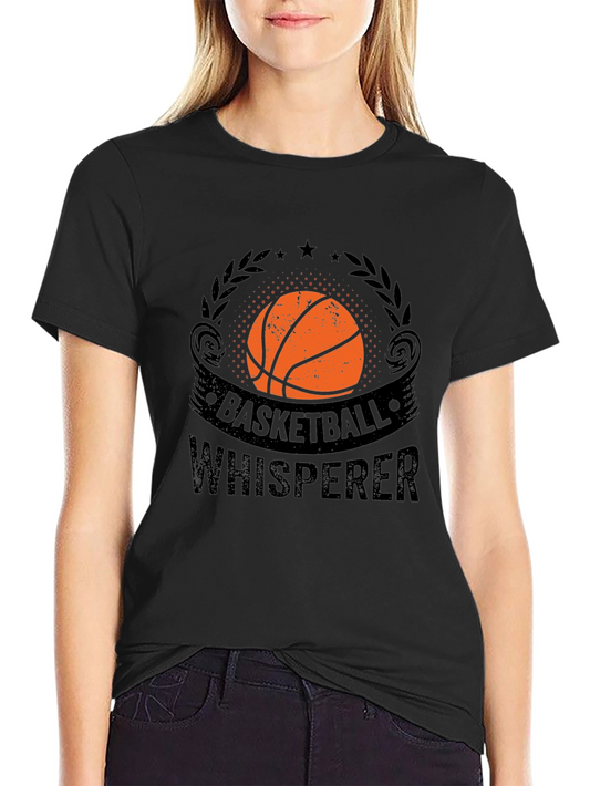 Basketball Whisperer Graphic T-Shirt - Black