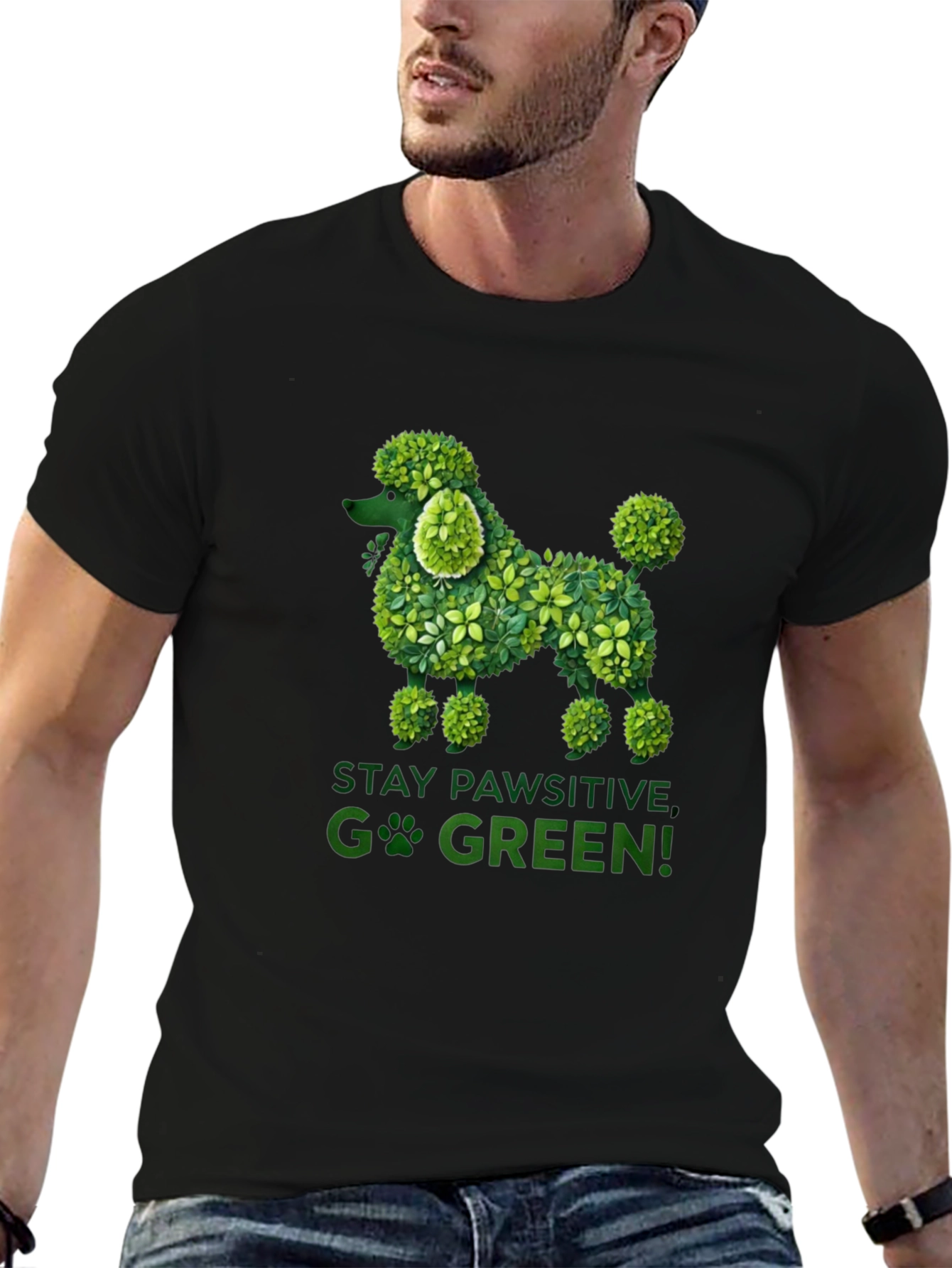Eco-Friendly Poodle Graphic Tee