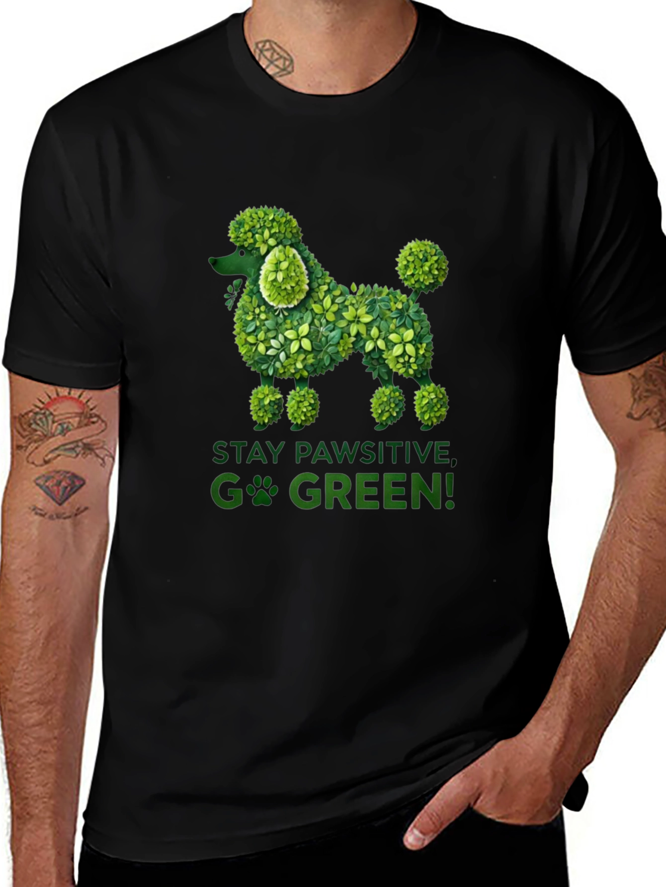 Eco-Friendly Poodle Graphic Tee