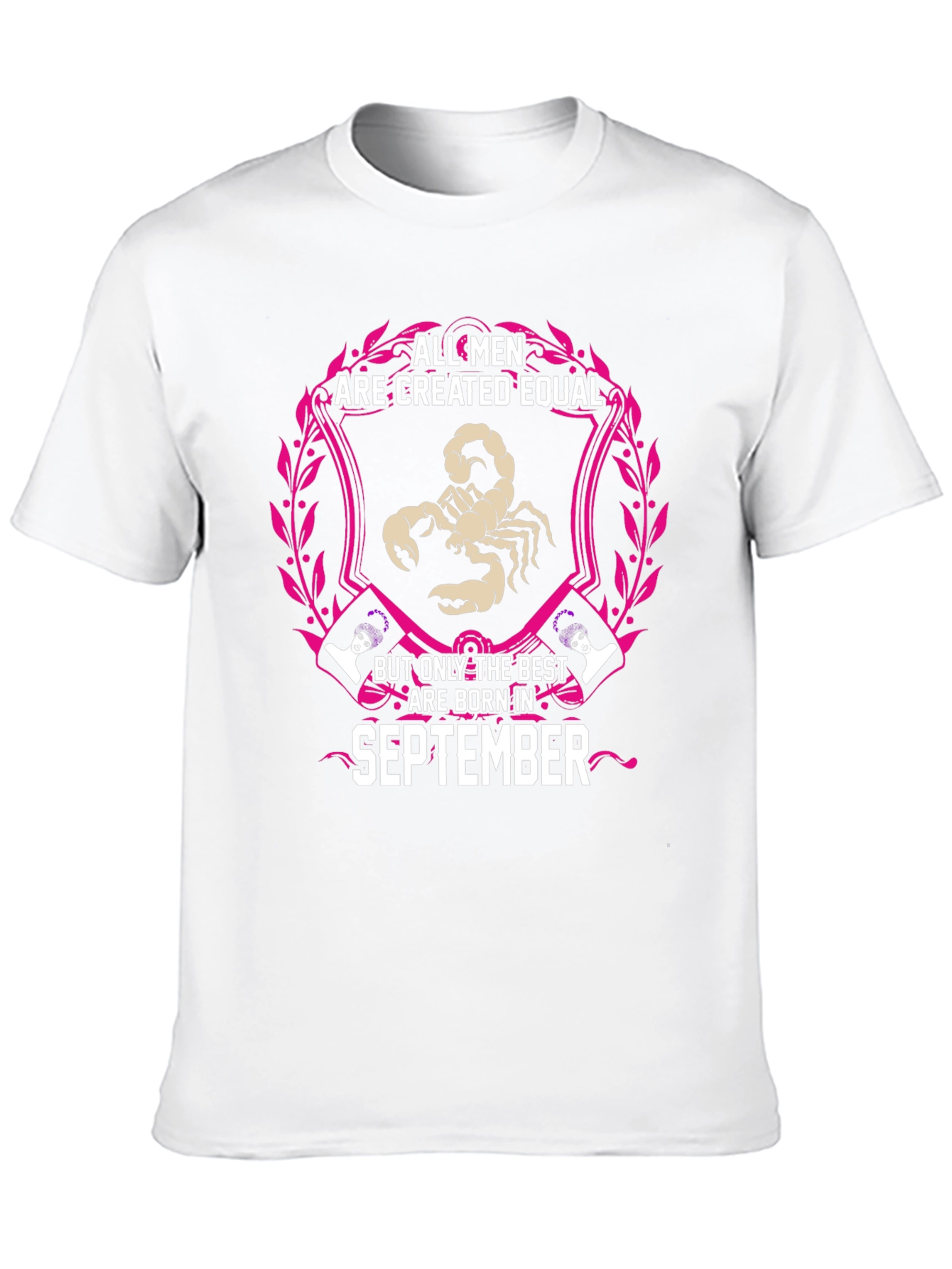 September Birthday Zodiac Scorpion Mens T-Shirt