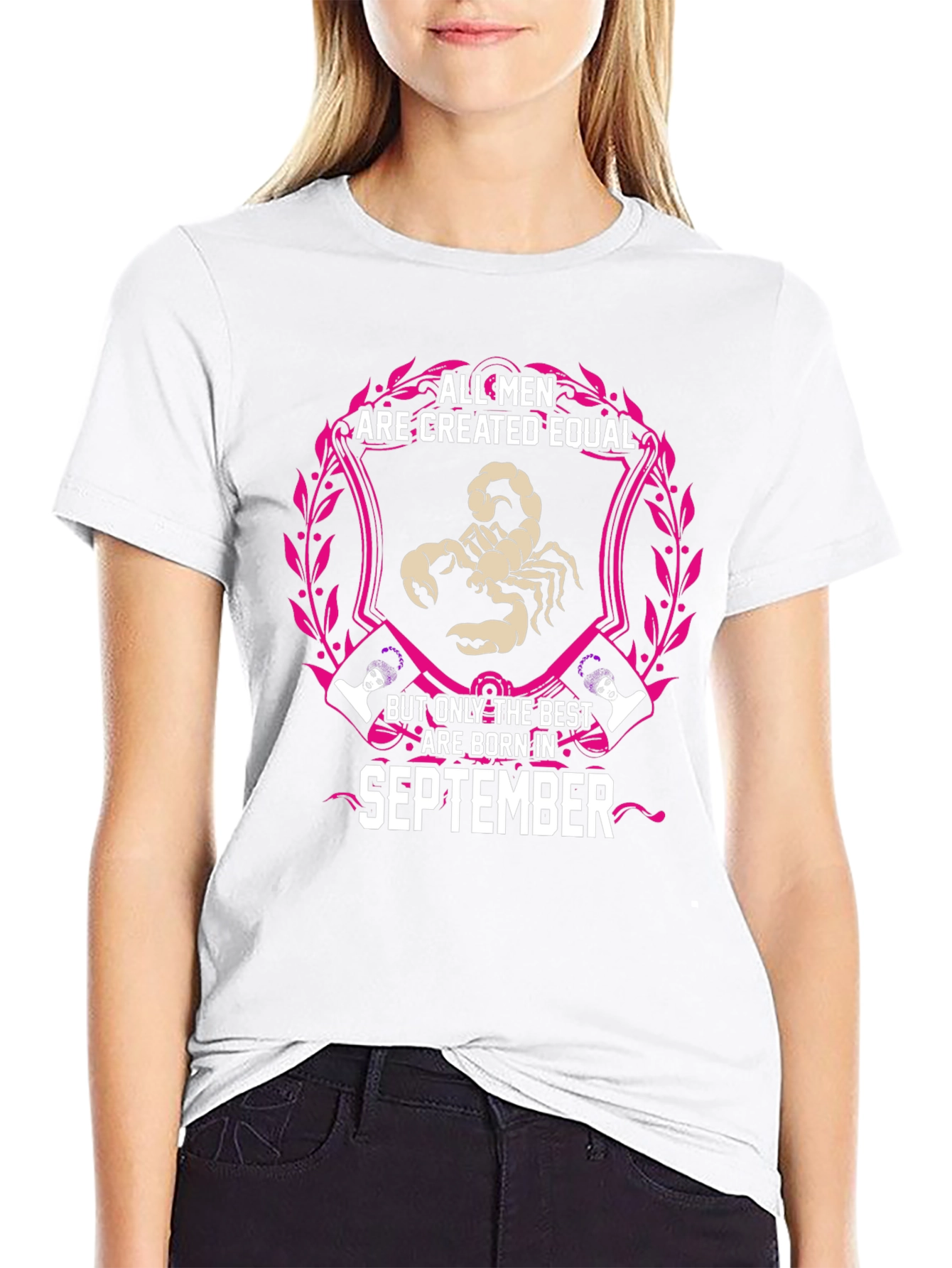 September Birthday Zodiac Scorpion Mens T-Shirt