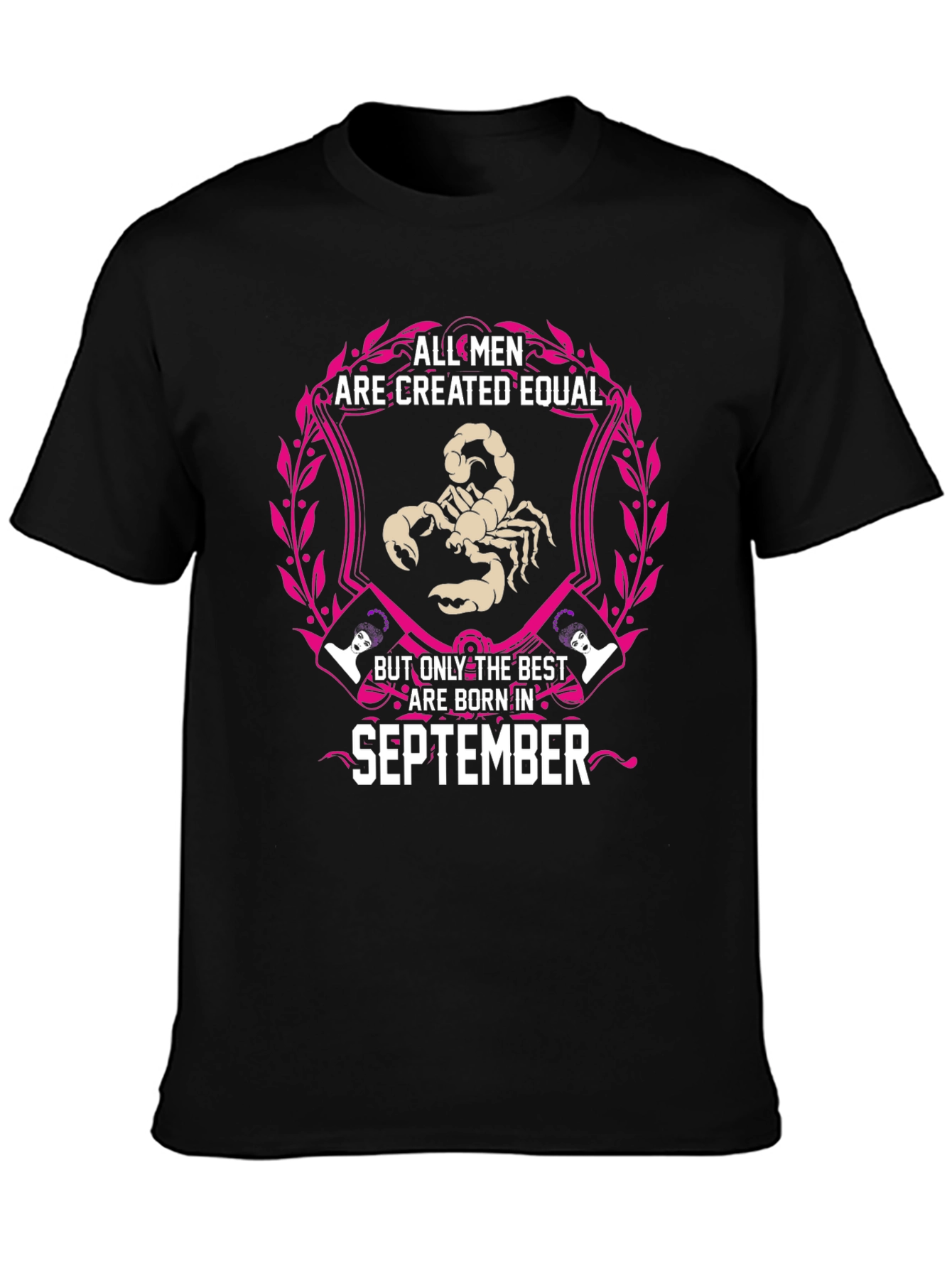 September Birthday Zodiac Scorpion Mens T-Shirt