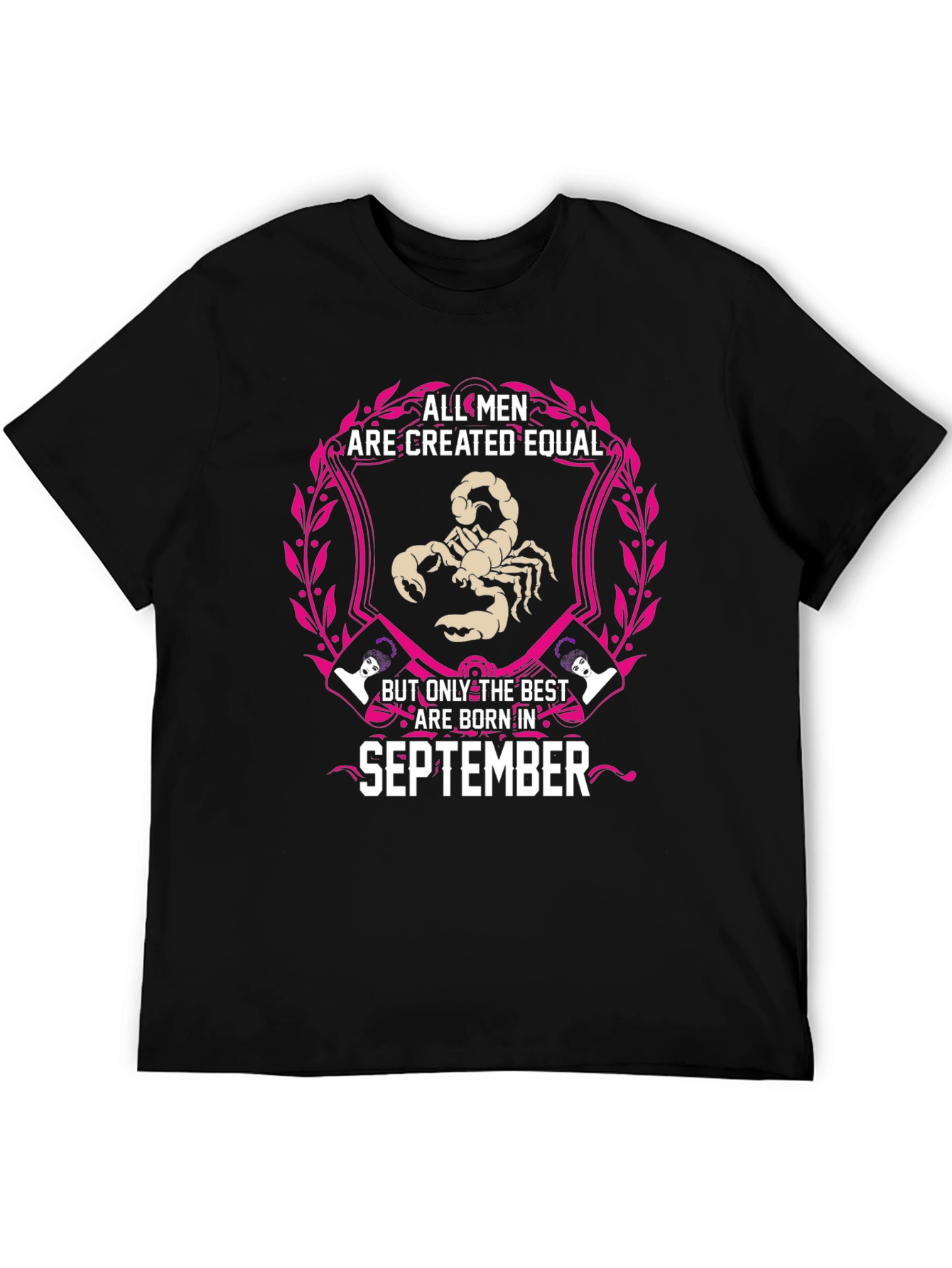 September Birthday Zodiac Scorpion Mens T-Shirt