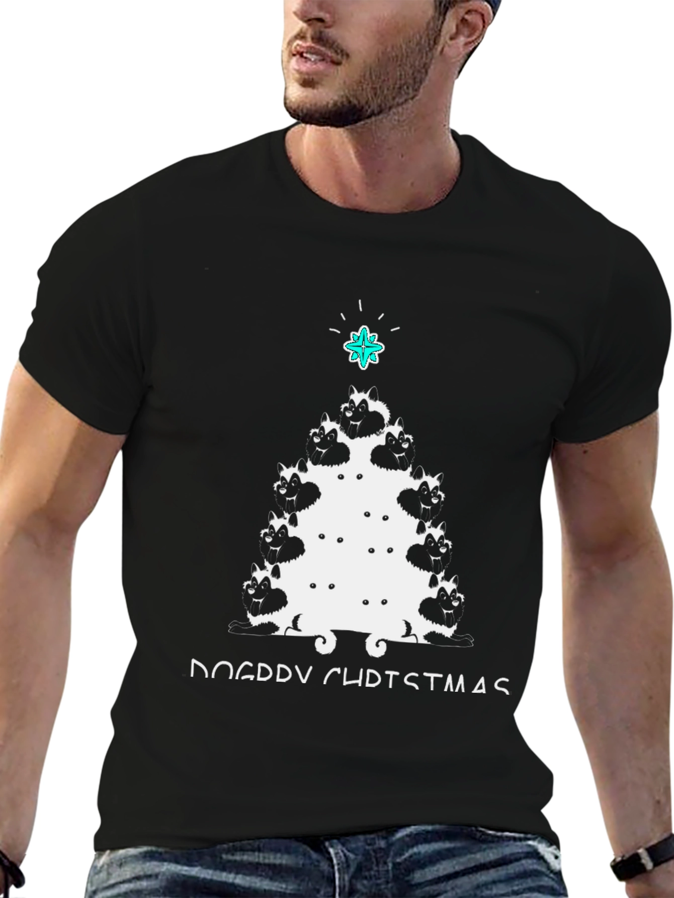 Dog Breed Christmas Tree T-Shirt