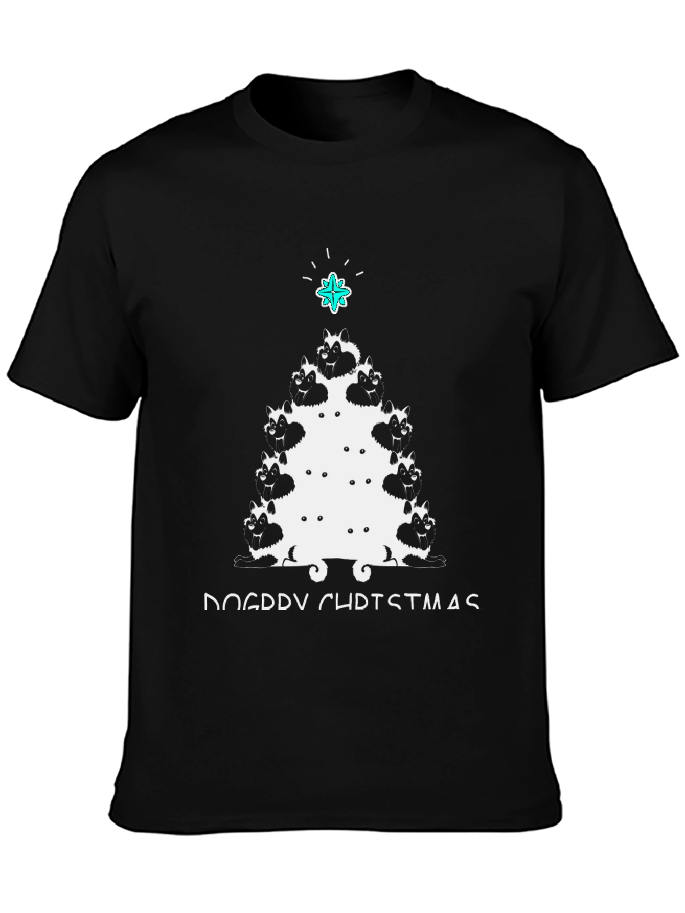 Dog Breed Christmas Tree T-Shirt