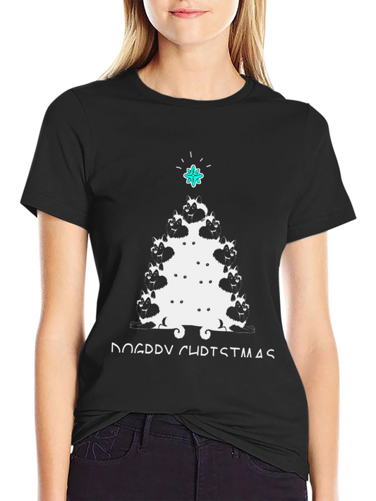 Dog Breed Christmas Tree T-Shirt