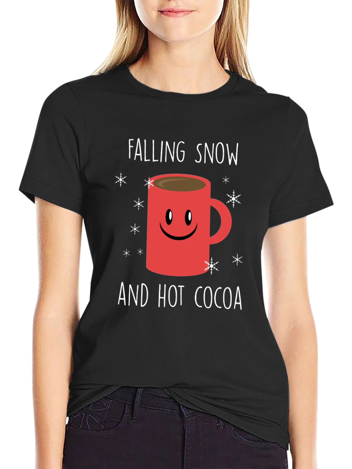 Falling Snow and Hot Cocoa Graphic Tee