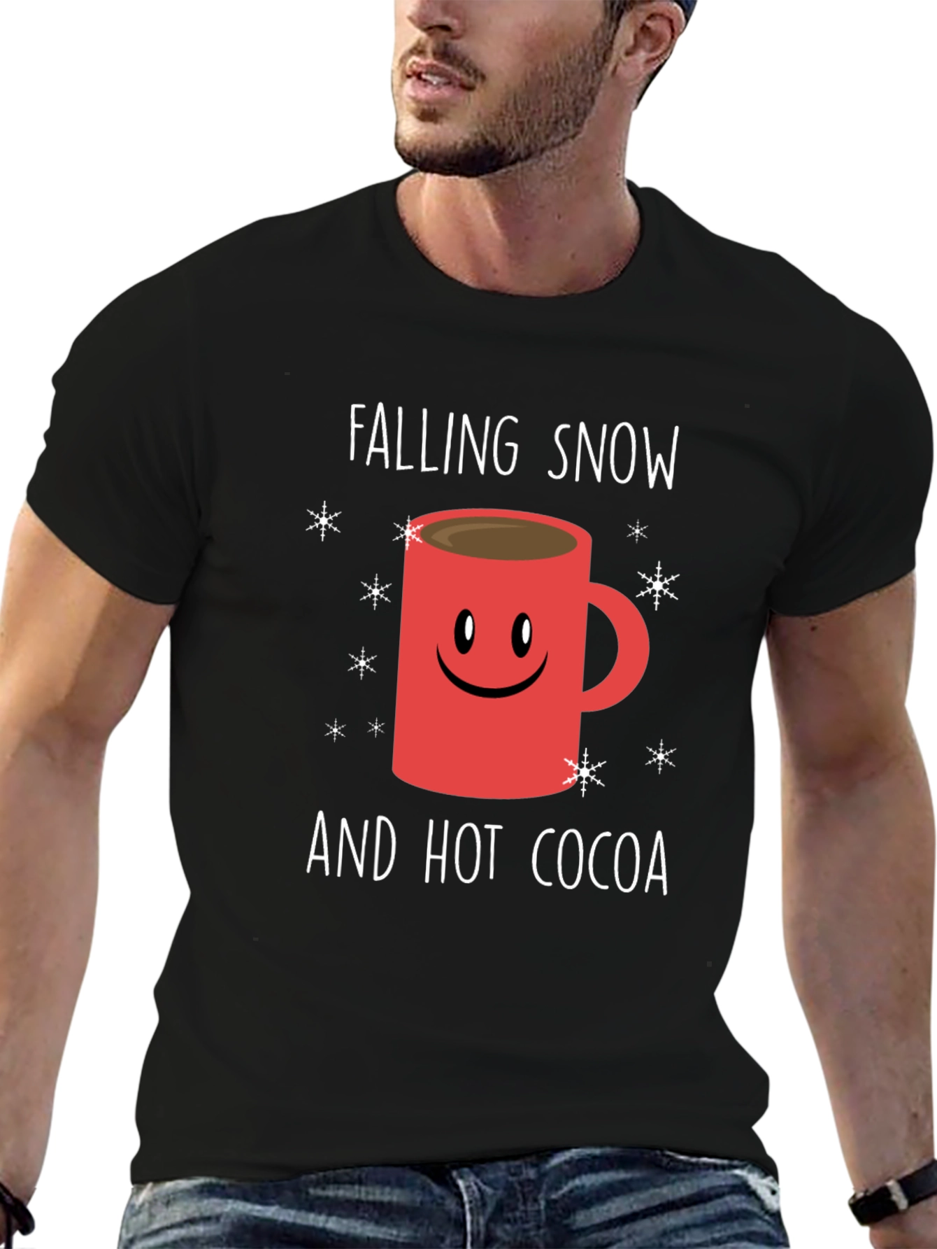 Falling Snow and Hot Cocoa Graphic Tee