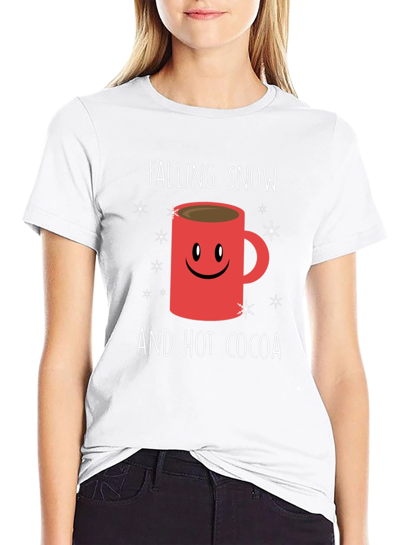Falling Snow and Hot Cocoa Graphic Tee