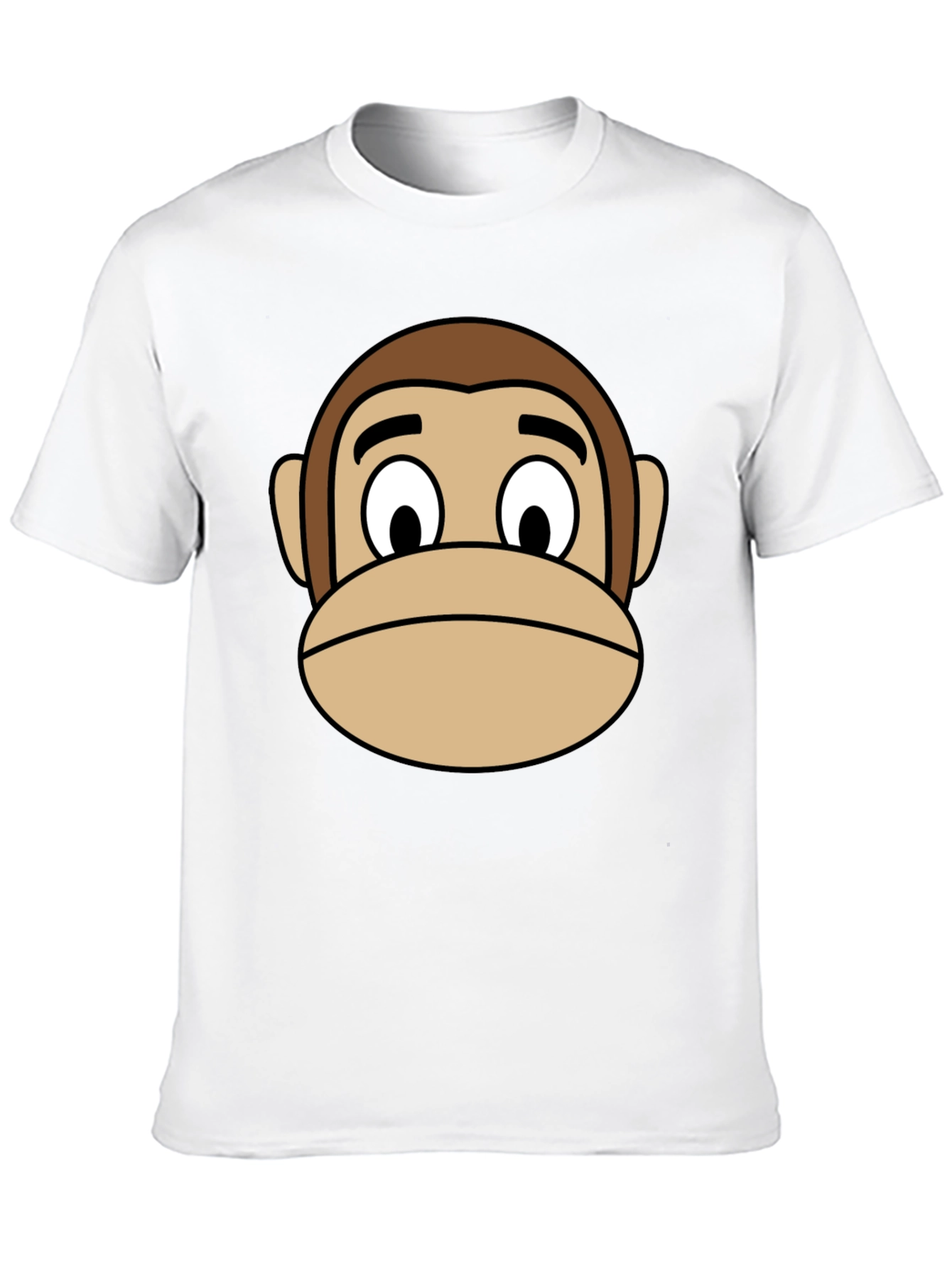 Monkey Face Graphic T-Shirt - Black