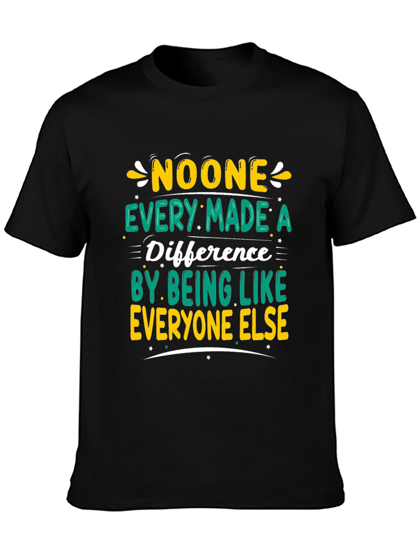 Inspirational Graphic Tee - Be Different!
