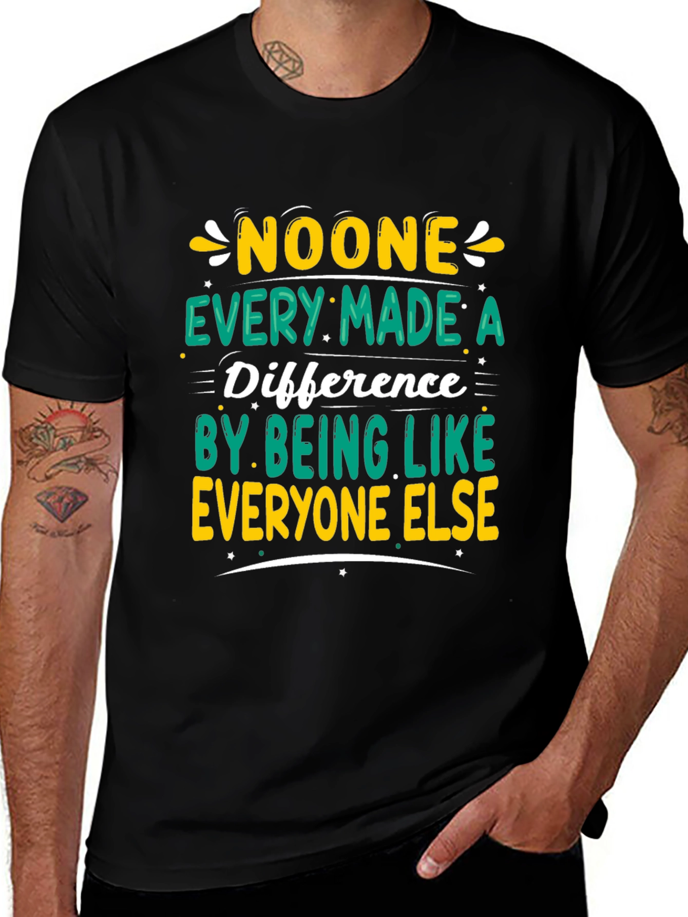 Inspirational Graphic Tee - Be Different!