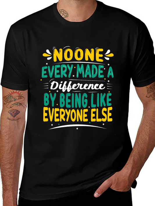 Inspirational Graphic Tee - Be Different!