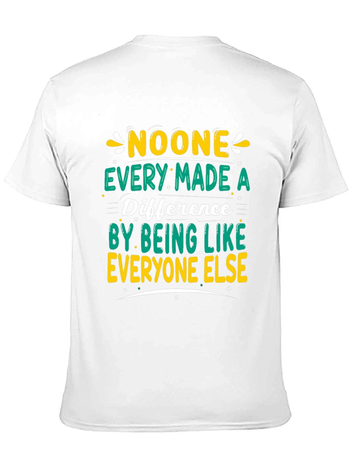 Inspirational Graphic Tee - Be Different!