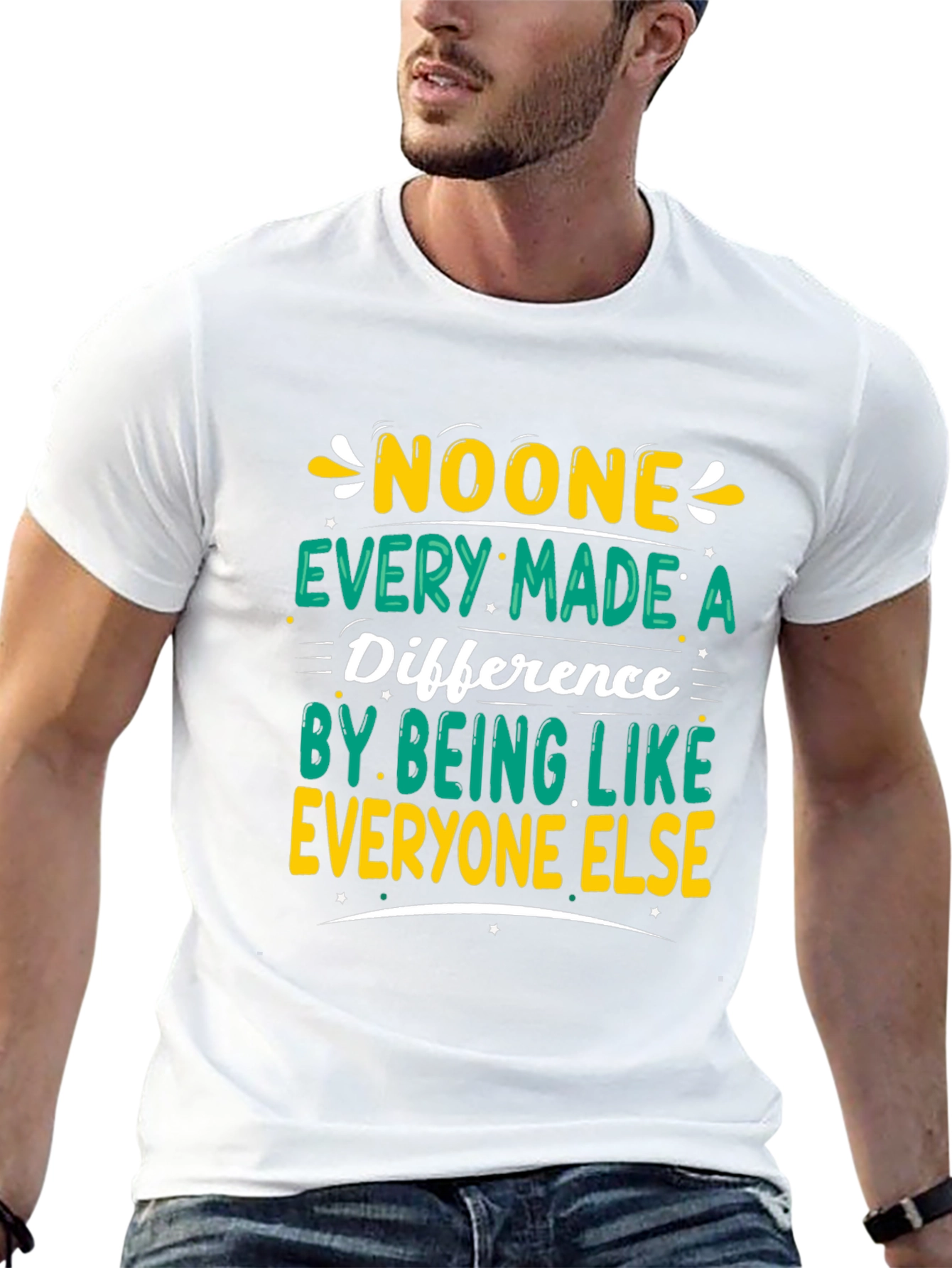 Inspirational Graphic Tee - Be Different!