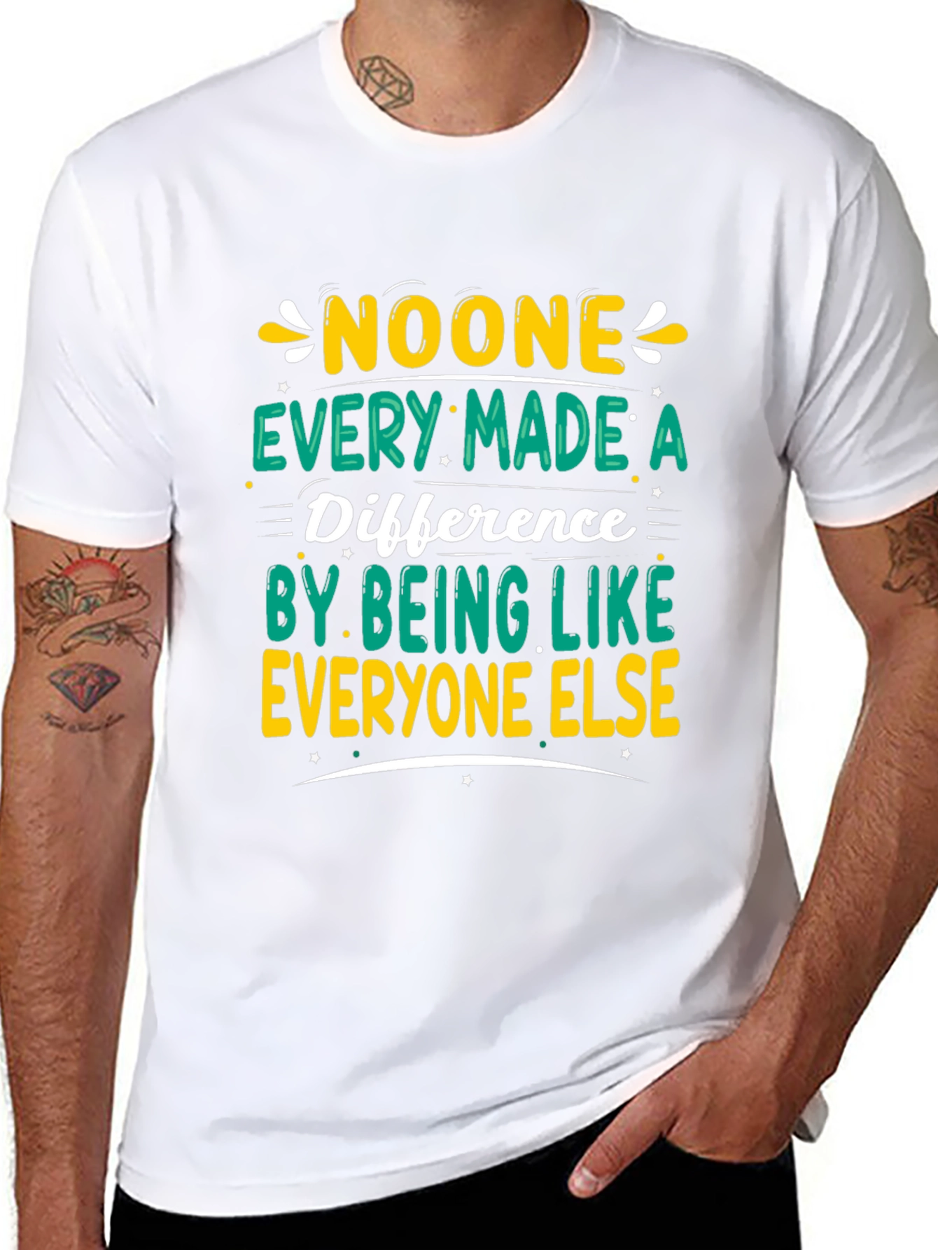 Inspirational Graphic Tee - Be Different!