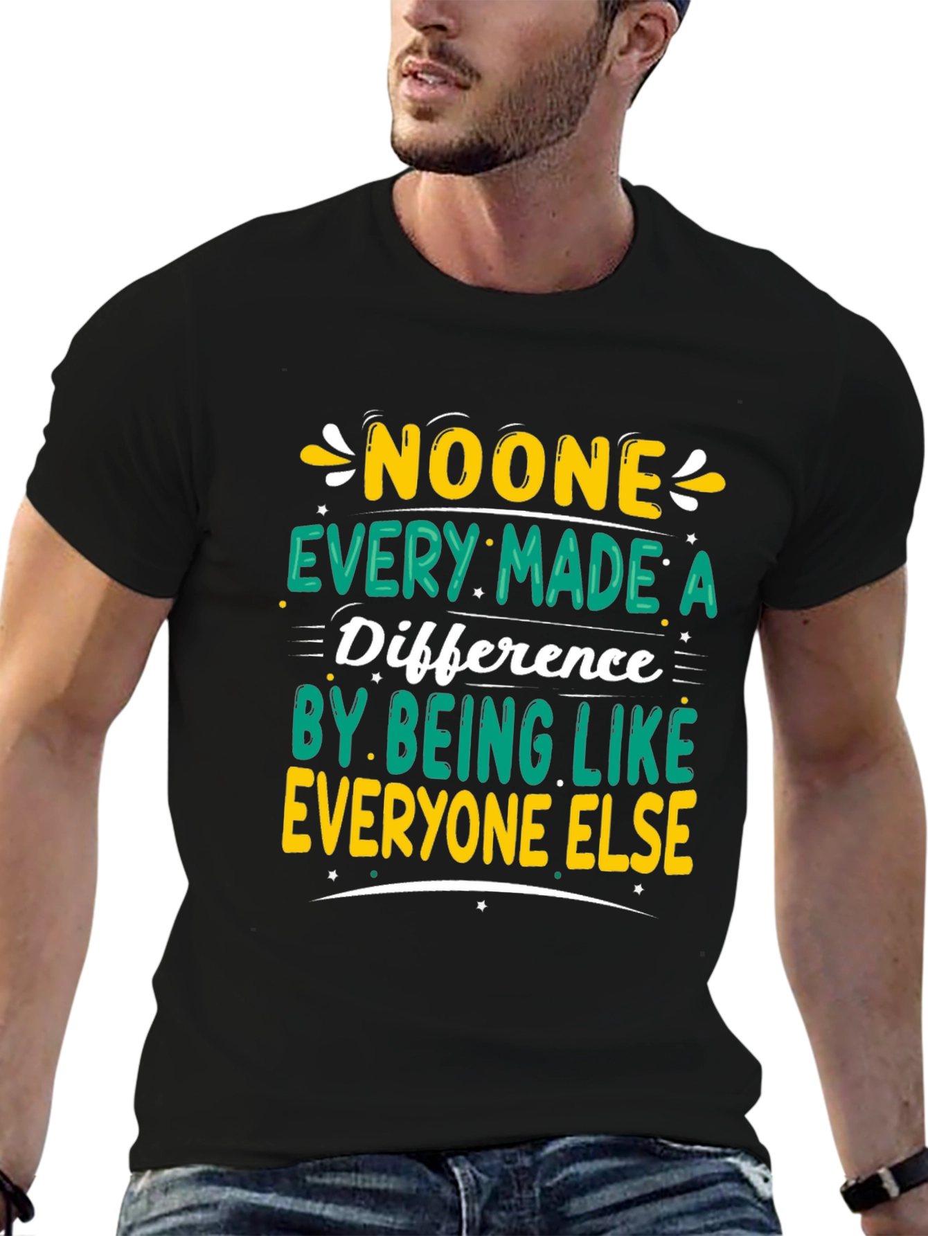 Inspirational Graphic Tee - Be Different!