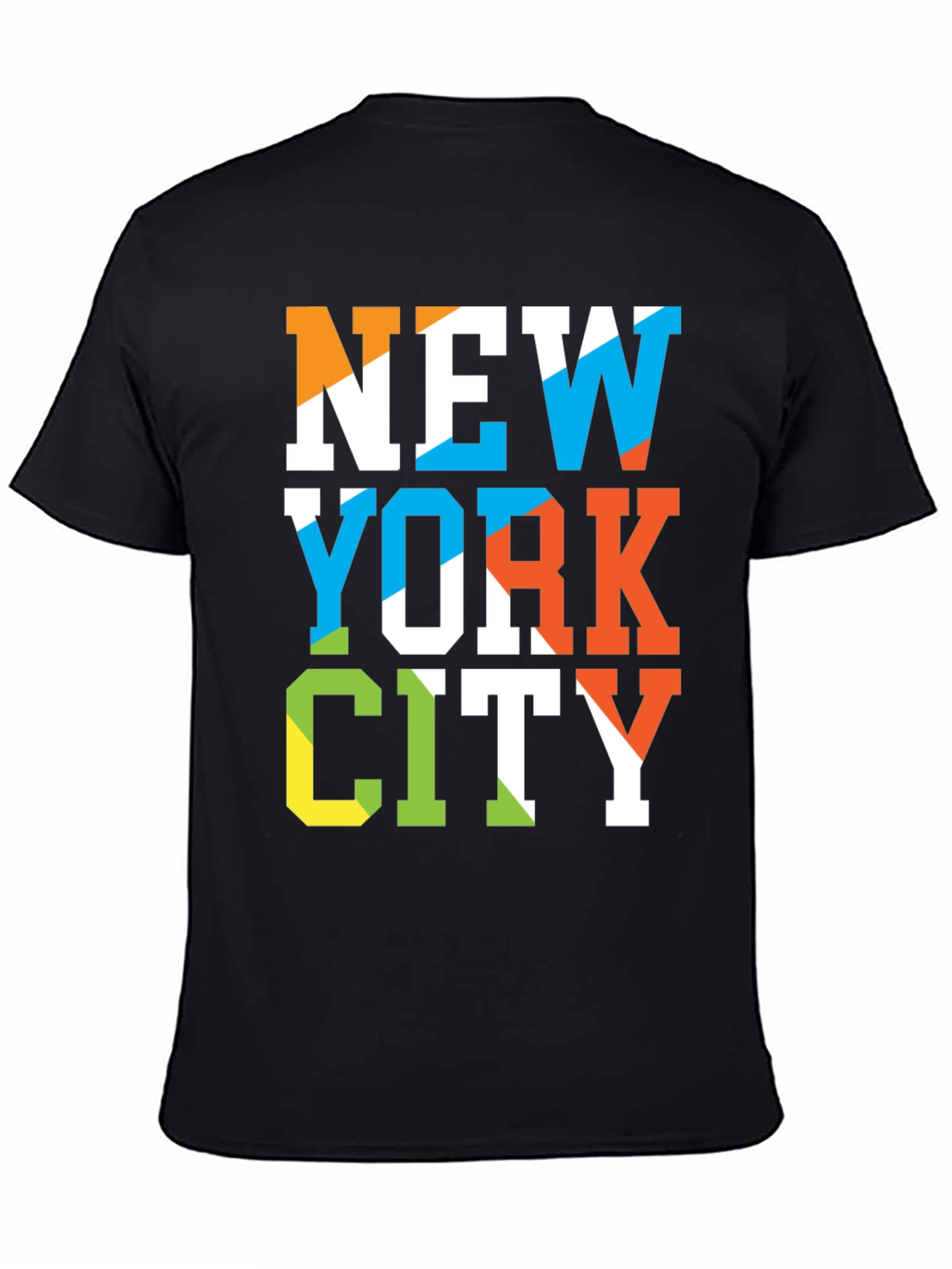 New York City Graphic Print Black T-Shirt