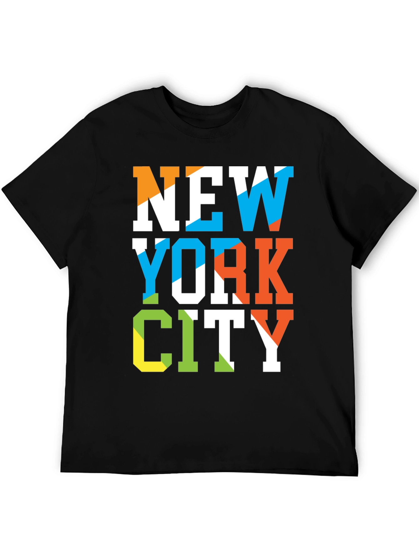 New York City Graphic Print Black T-Shirt