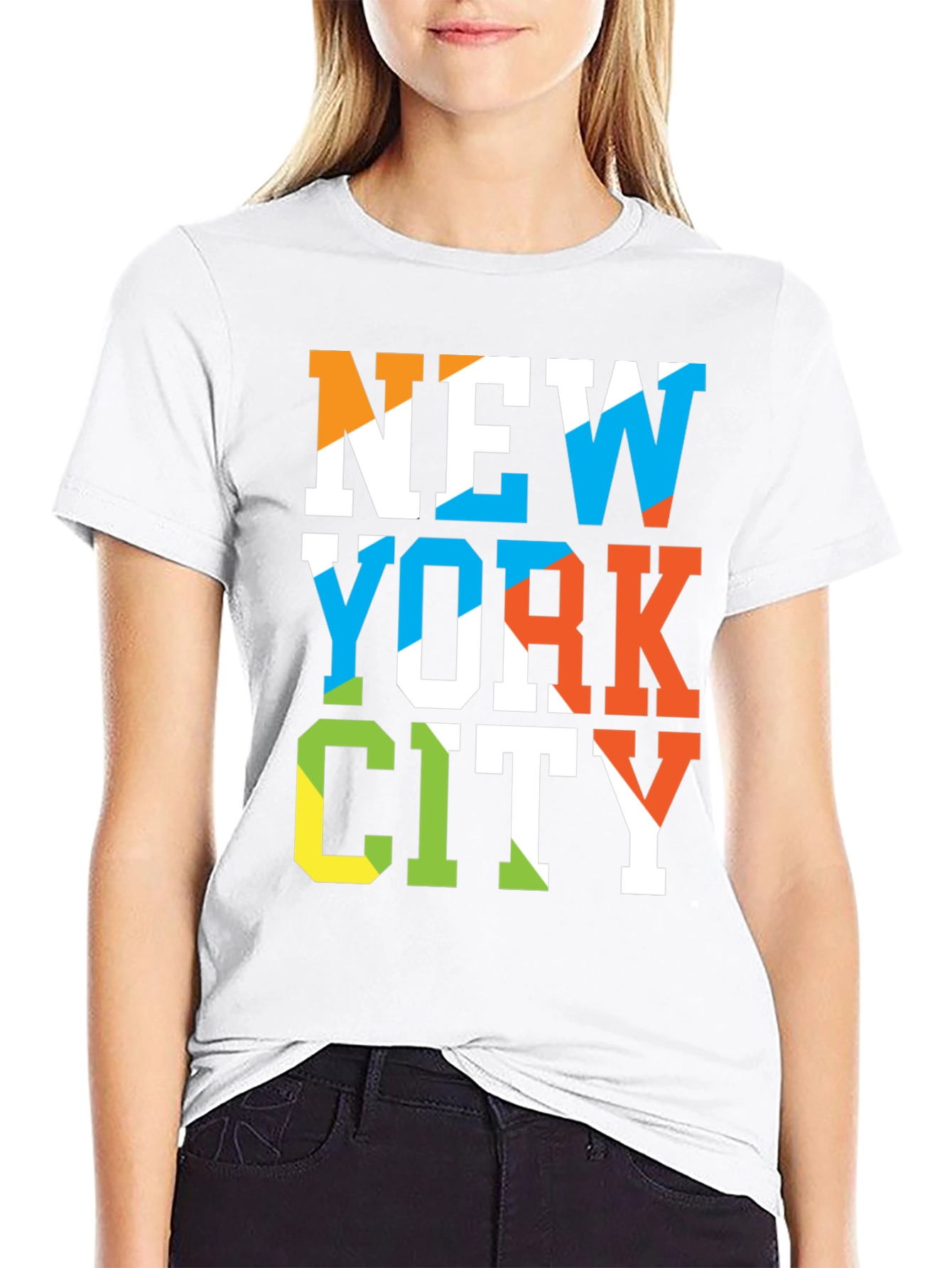 New York City Graphic Print Black T-Shirt