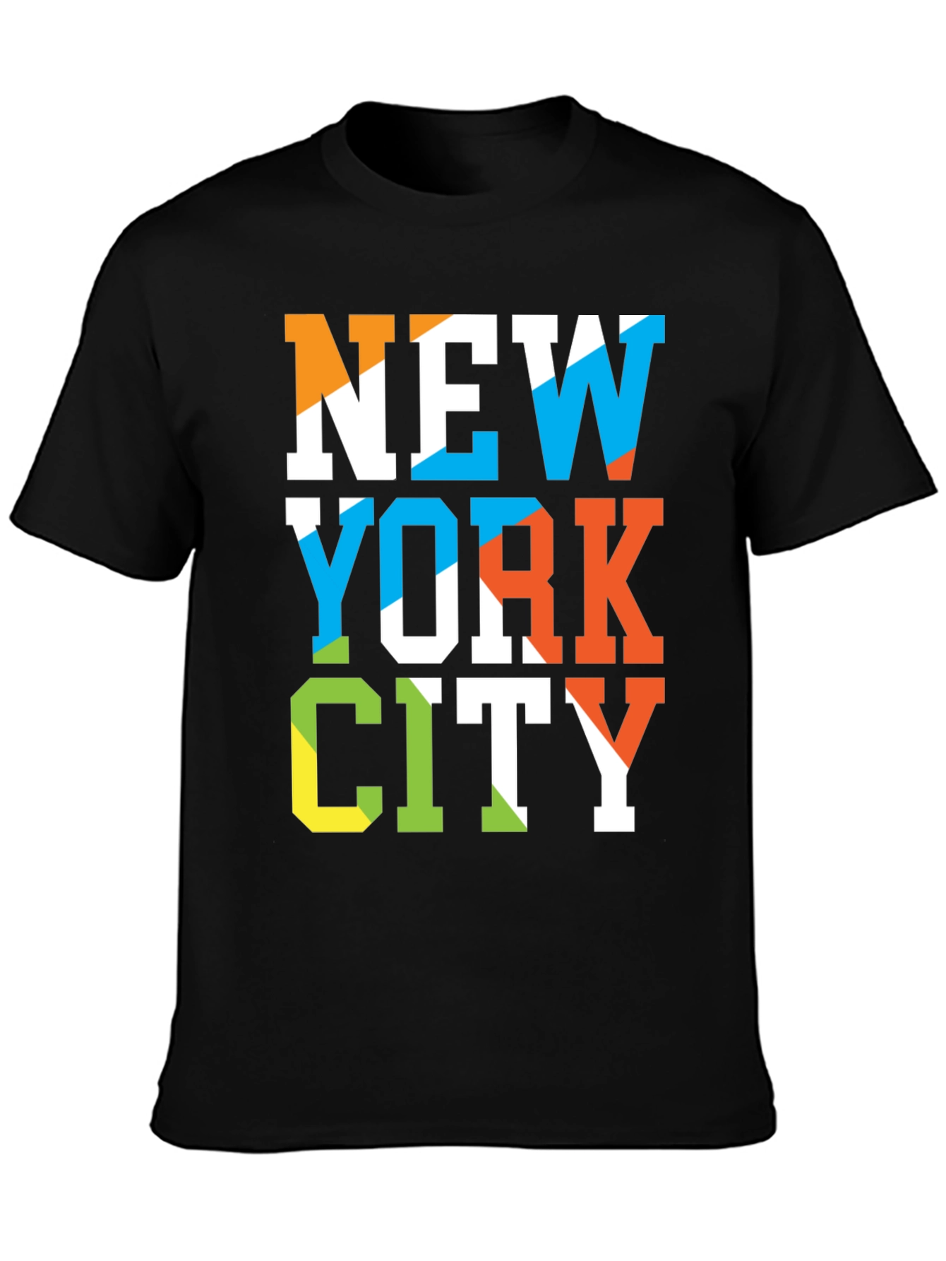 New York City Graphic Print Black T-Shirt