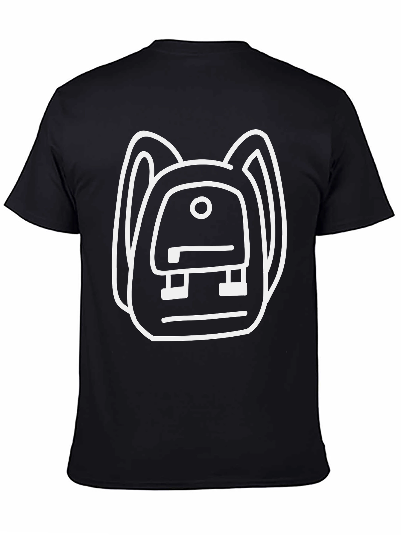 Backpack Graphic Black T-Shirt