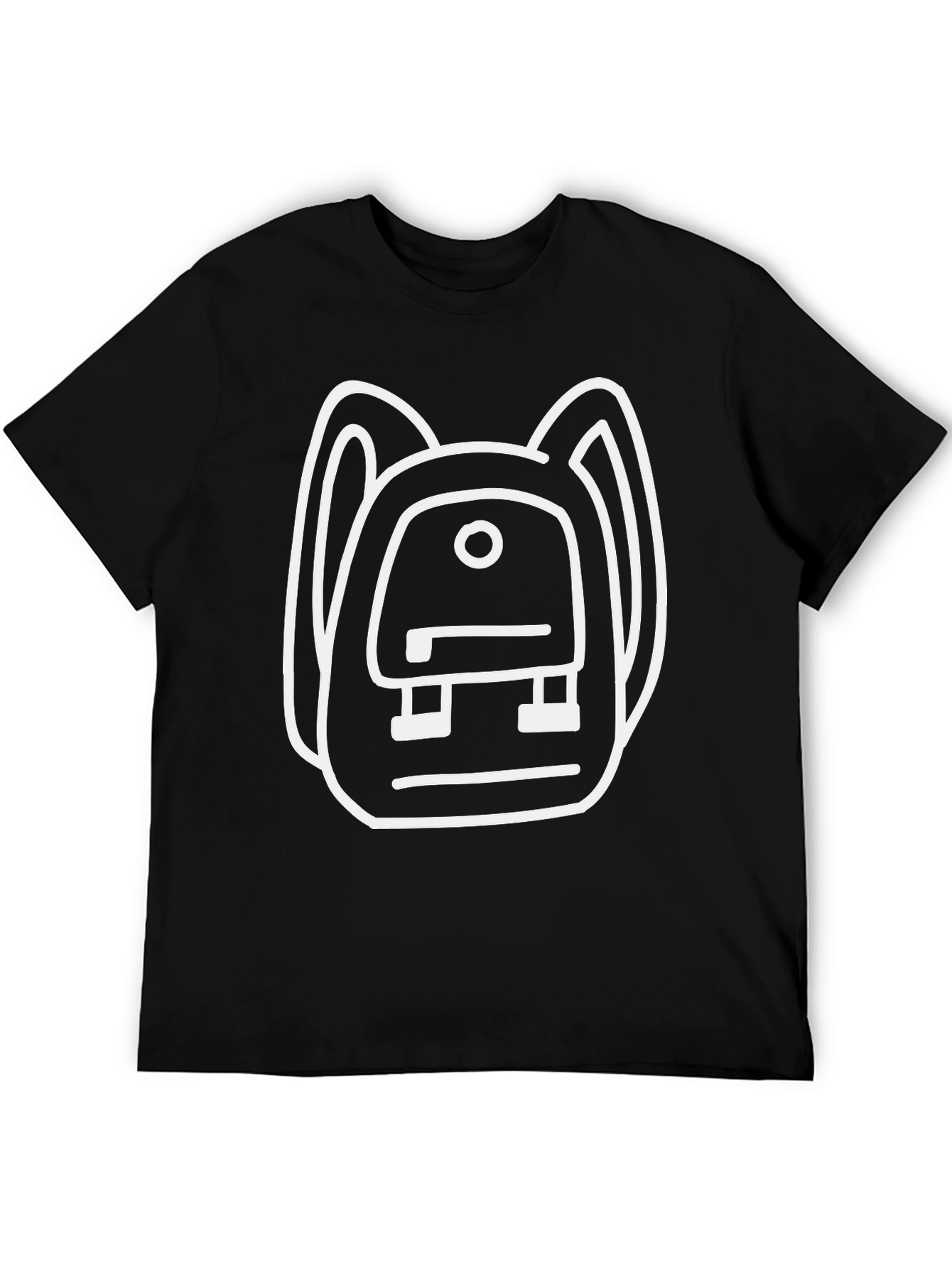 Backpack Graphic Black T-Shirt