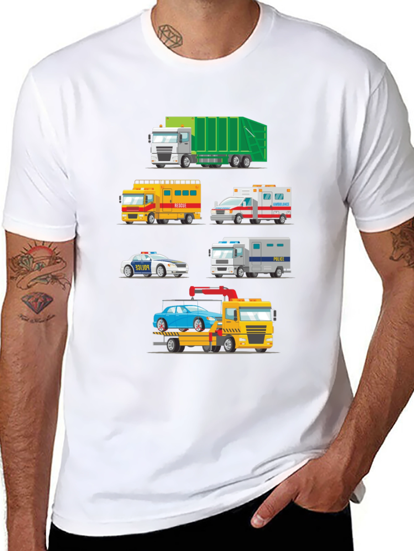 Emergency Vehicle Graphic T-Shirt