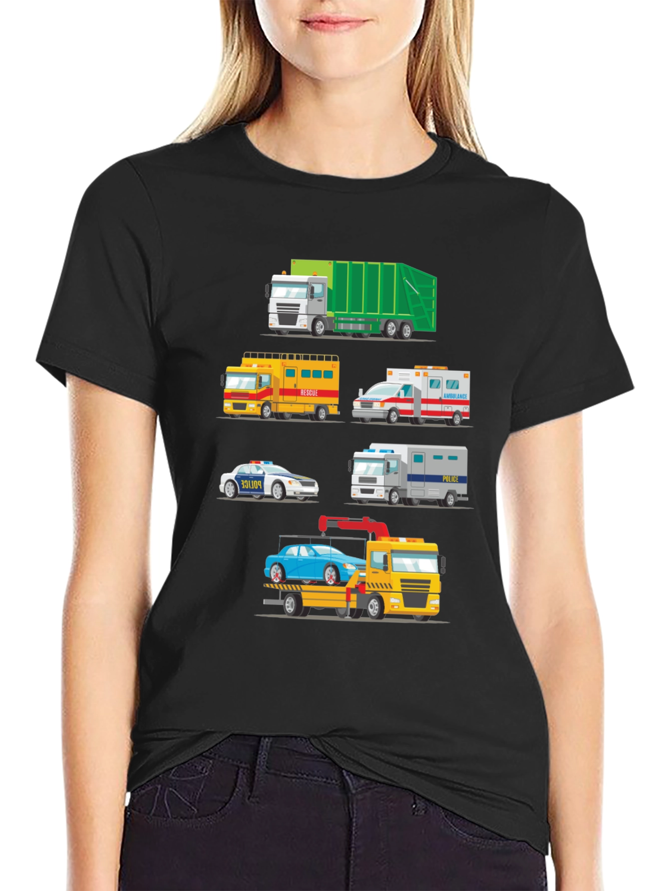 Emergency Vehicle Graphic T-Shirt