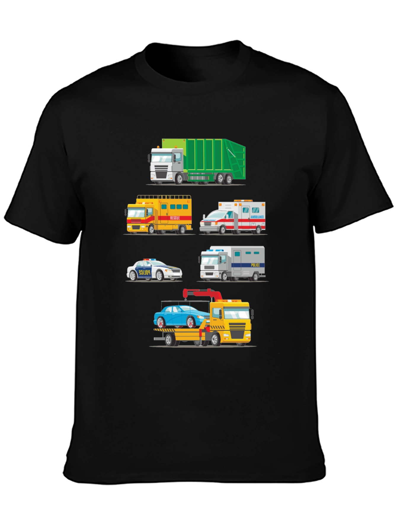 Emergency Vehicle Graphic T-Shirt