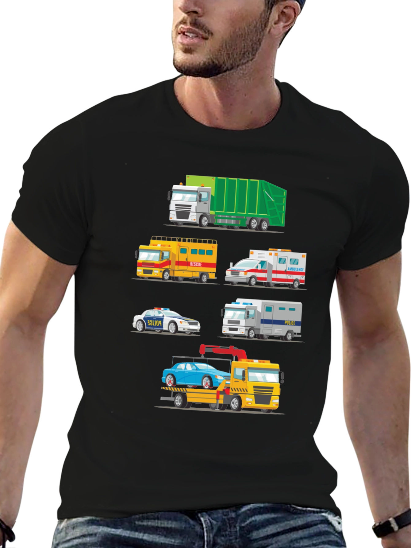 Emergency Vehicle Graphic T-Shirt