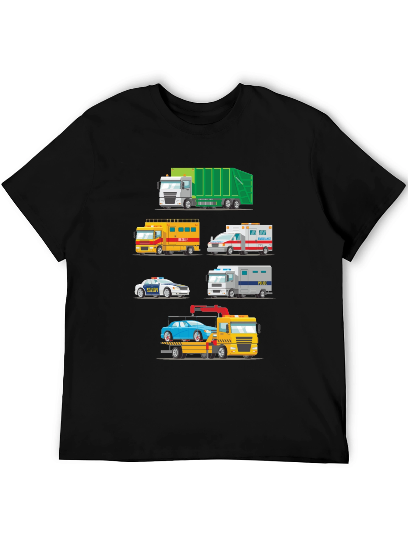 Emergency Vehicle Graphic T-Shirt
