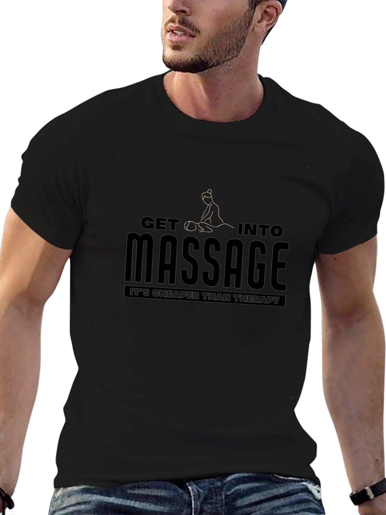Massage Therapy Graphic T-Shirt - Relaxing Style