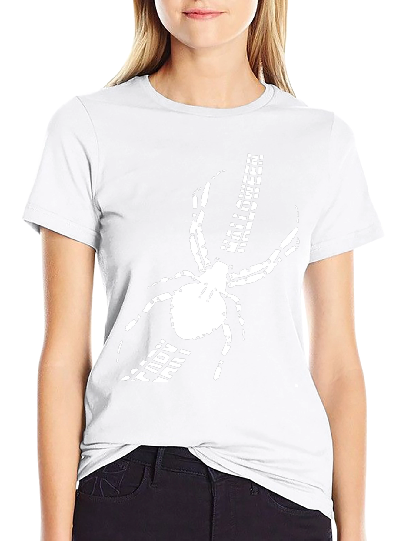 Spider Graphic Print Black T-Shirt
