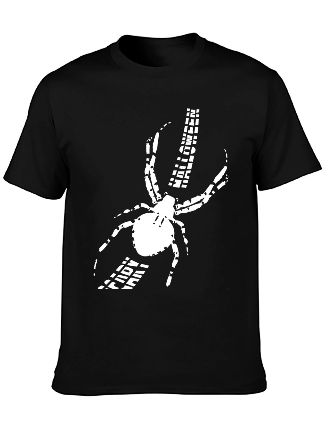 Spider Graphic Print Black T-Shirt