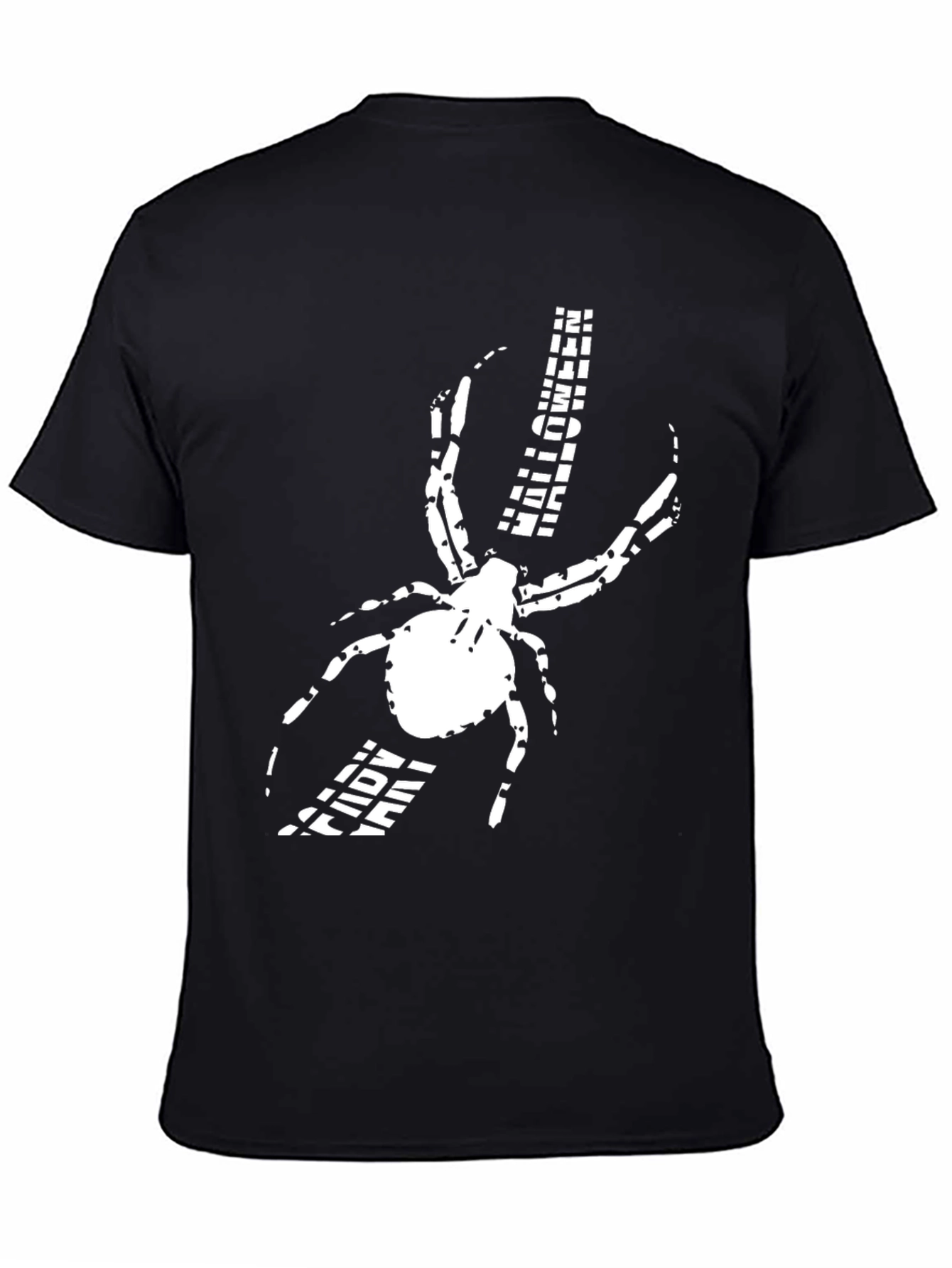 Spider Graphic Print Black T-Shirt