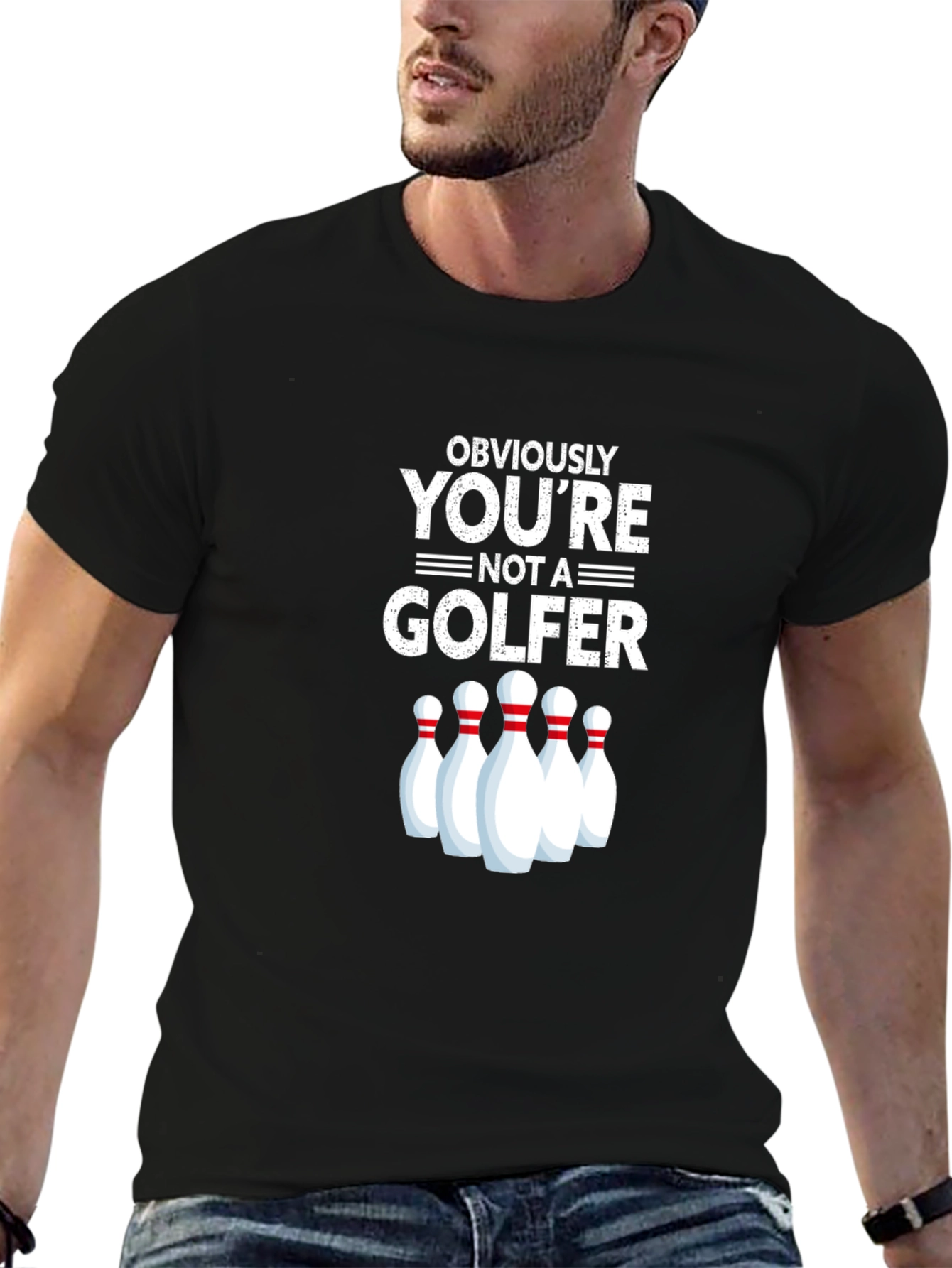 Obviously Youre Not A Golfer Bowling T-Shirt