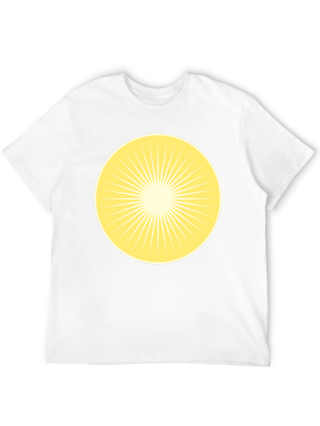 Radiant Sunburst Graphic Tee - Classic Black