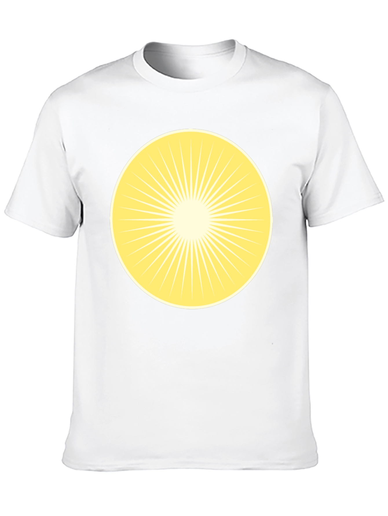 Radiant Sunburst Graphic Tee - Classic Black