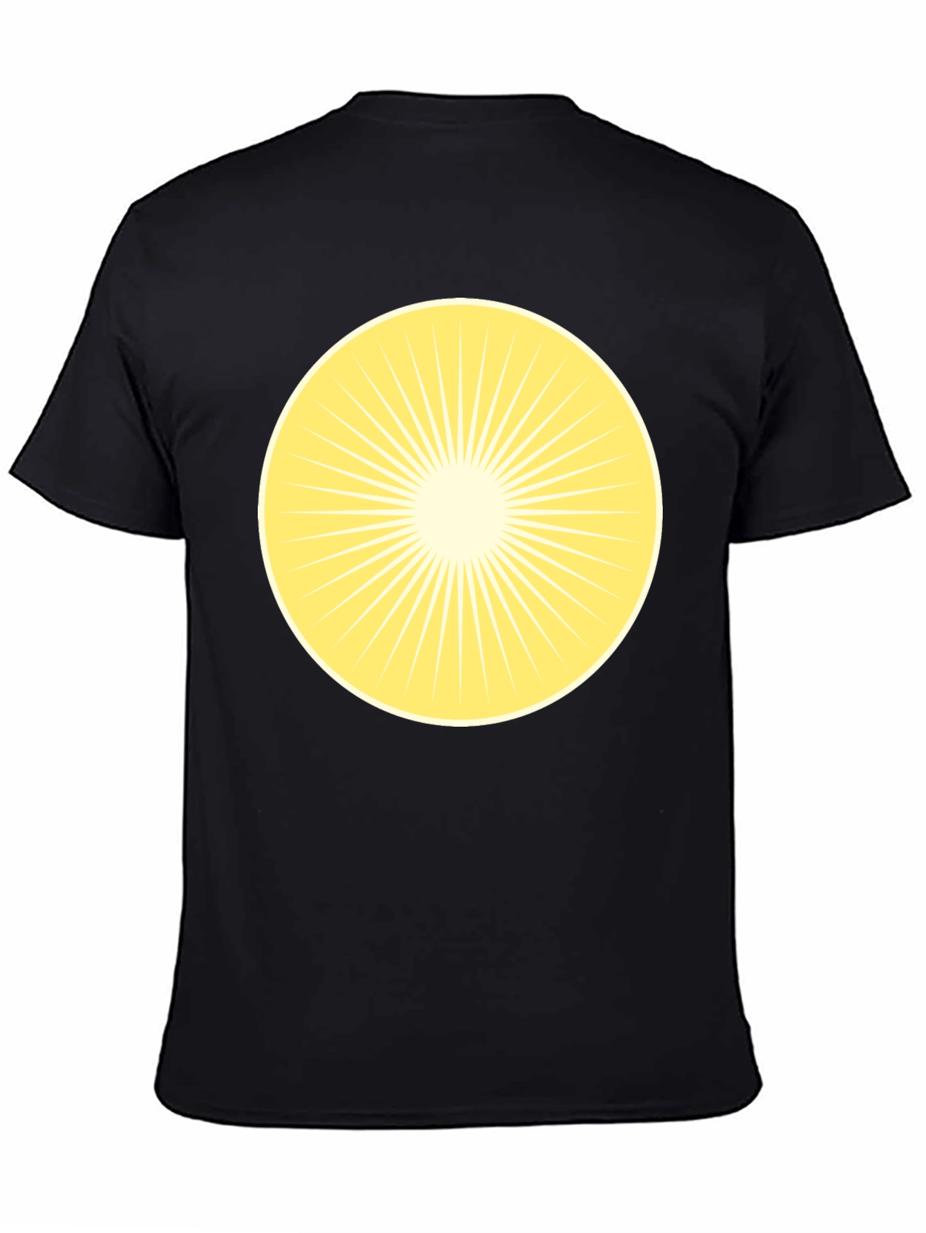 Radiant Sunburst Graphic Tee - Classic Black