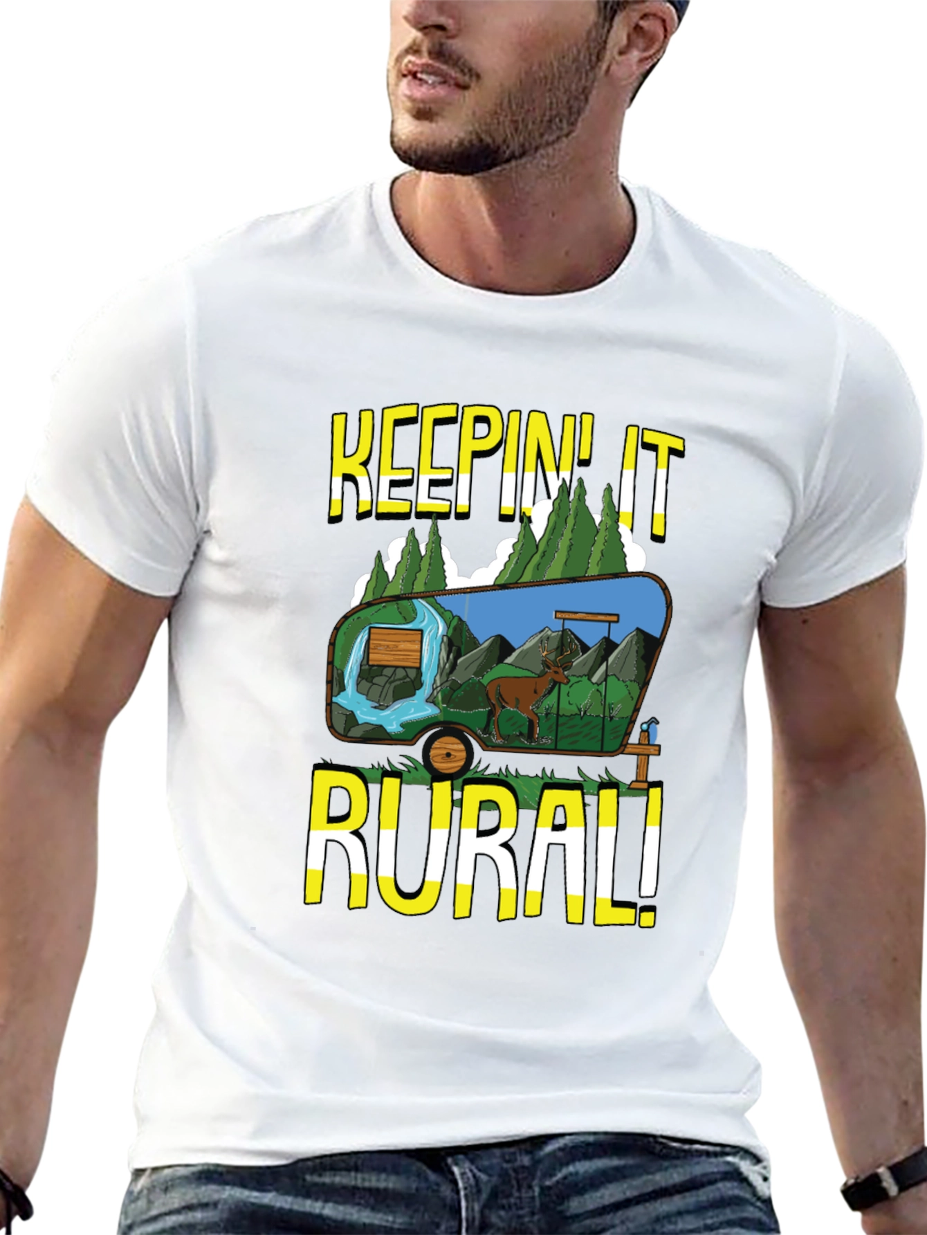 Keepin It Rural Graphic Tee - Nature Lovers T-Shirt