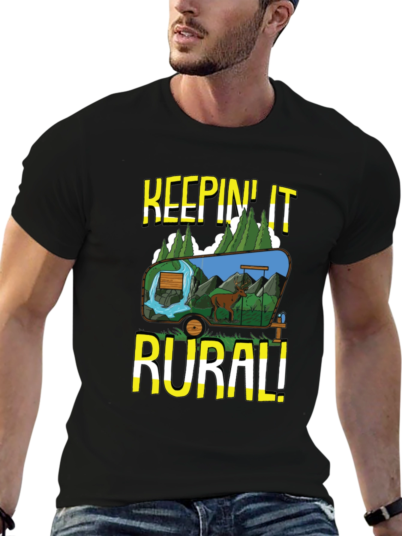 Keepin It Rural Graphic Tee - Nature Lovers T-Shirt