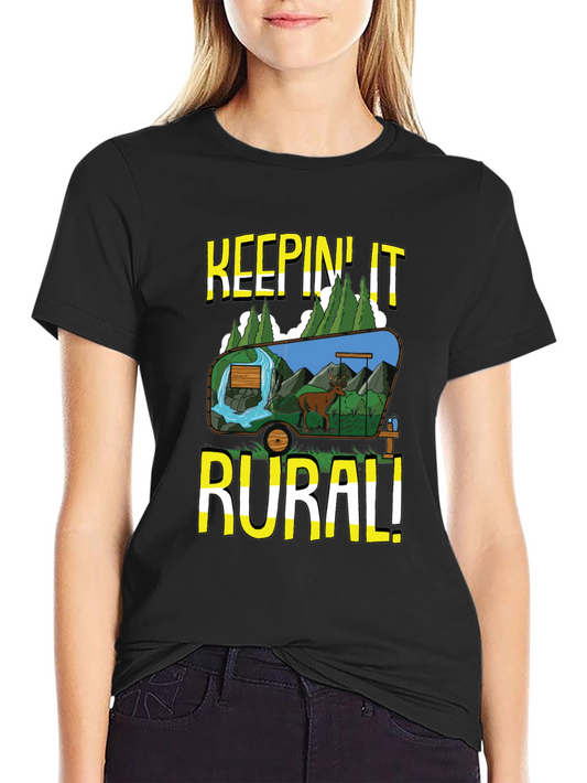 Keepin It Rural Graphic Tee - Nature Lovers T-Shirt