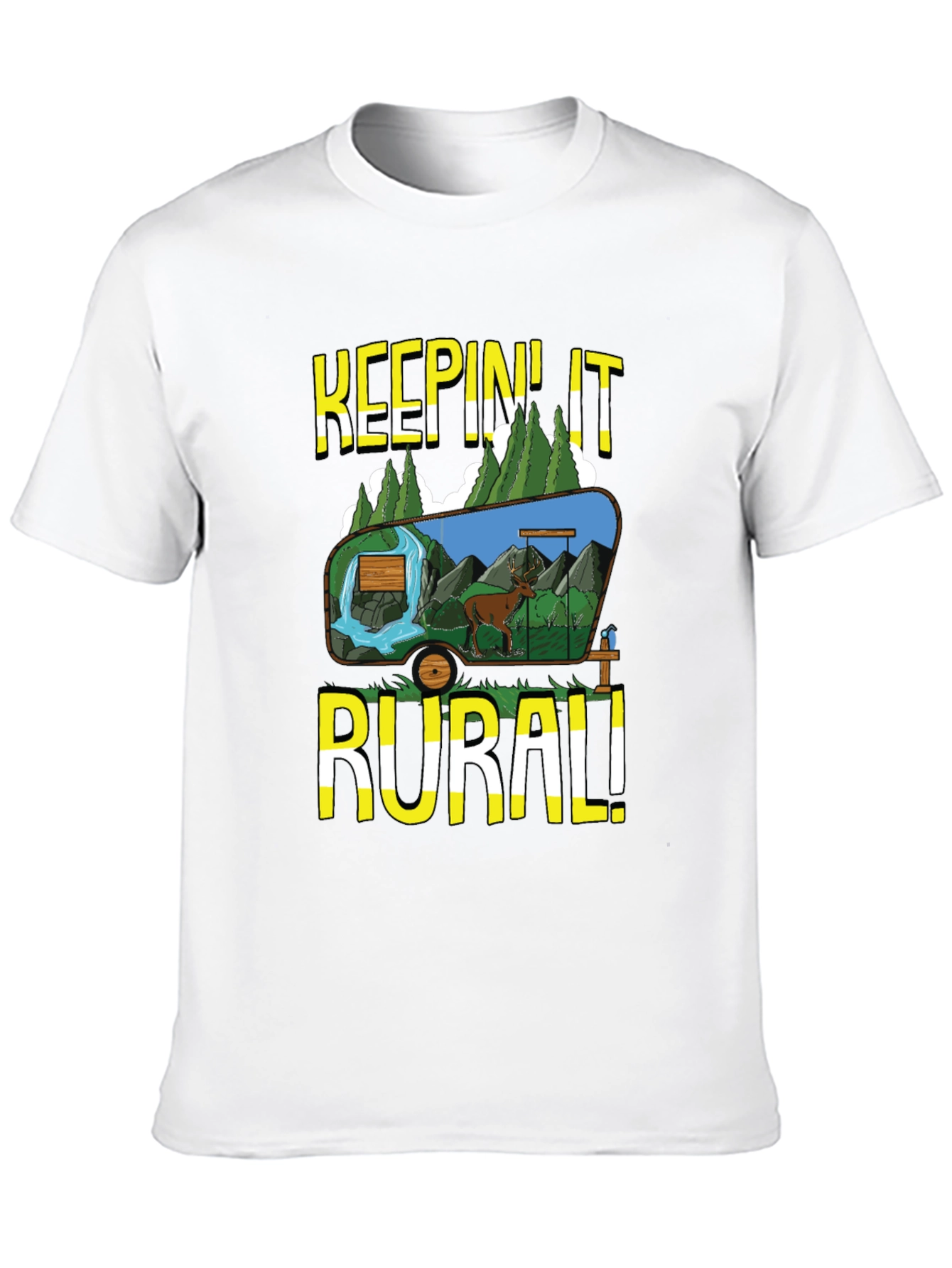 Keepin It Rural Graphic Tee - Nature Lovers T-Shirt