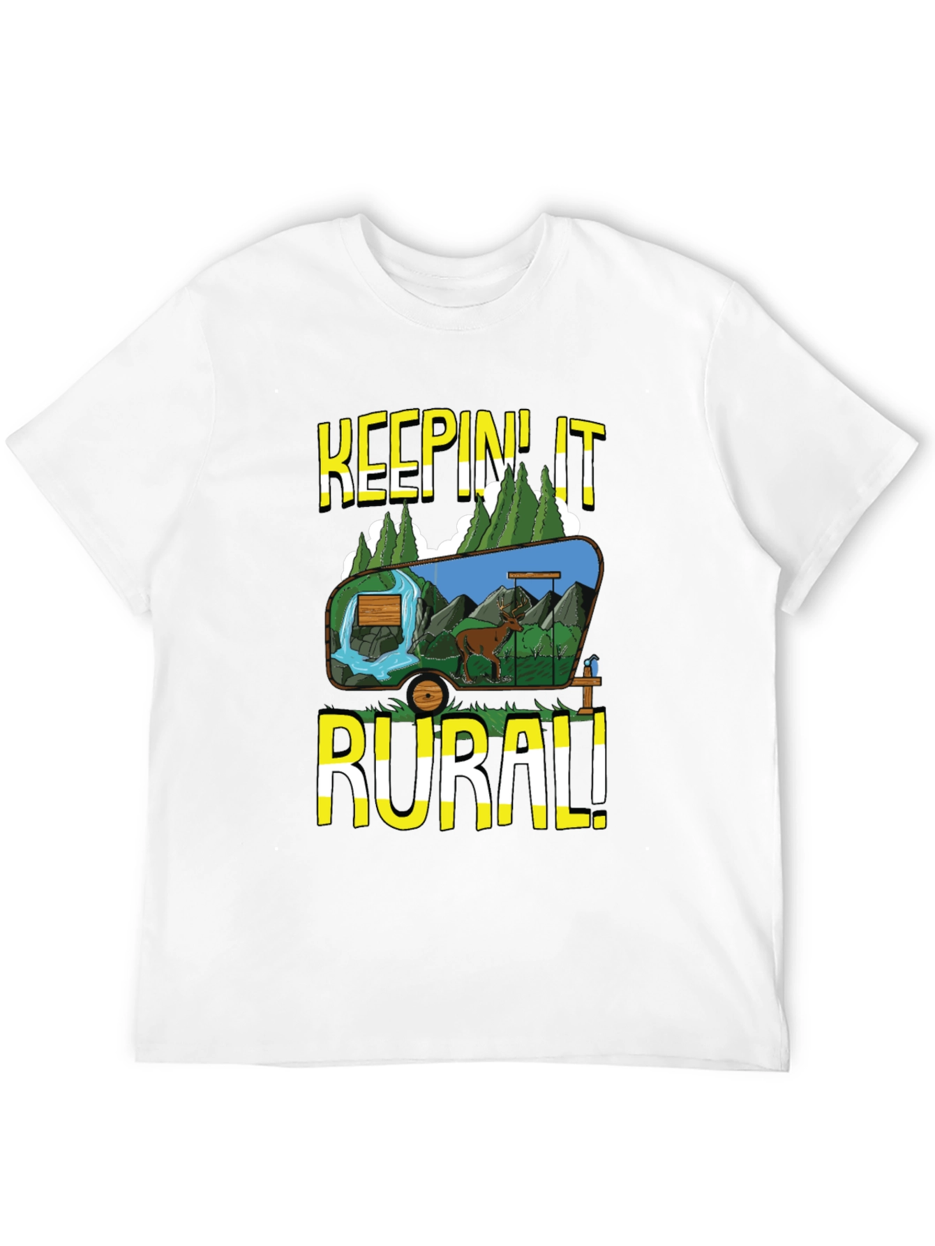 Keepin It Rural Graphic Tee - Nature Lovers T-Shirt