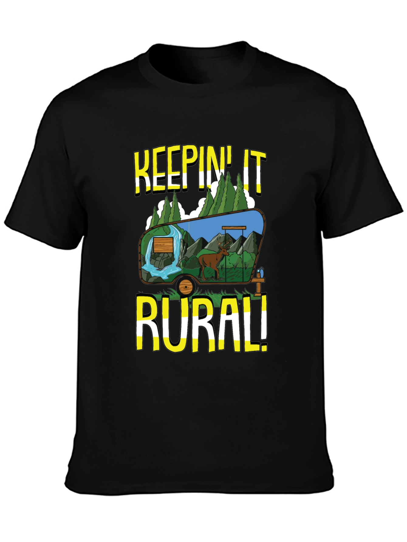 Keepin It Rural Graphic Tee - Nature Lovers T-Shirt