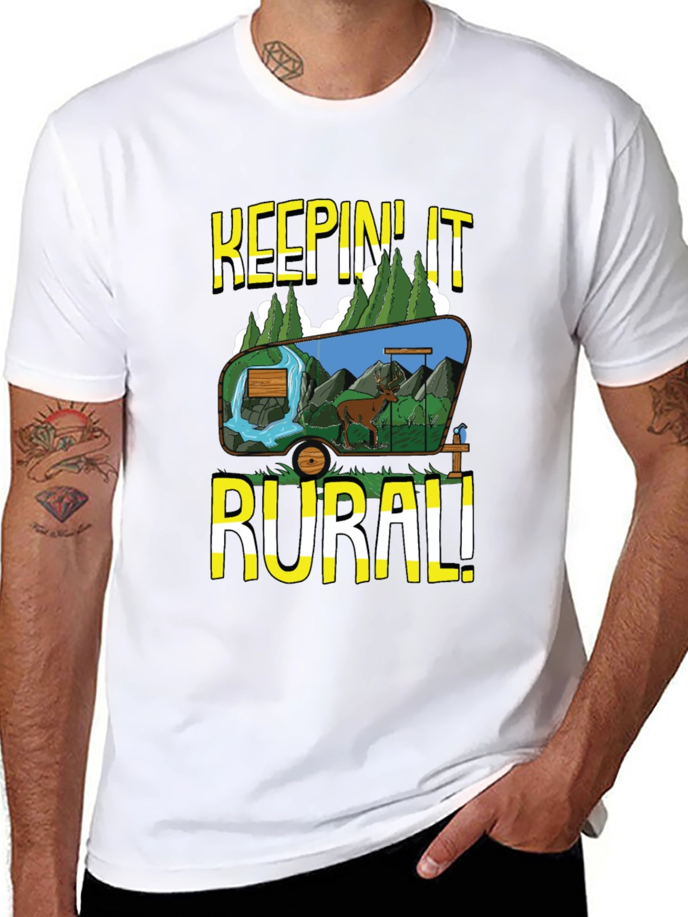 Keepin It Rural Graphic Tee - Nature Lovers T-Shirt